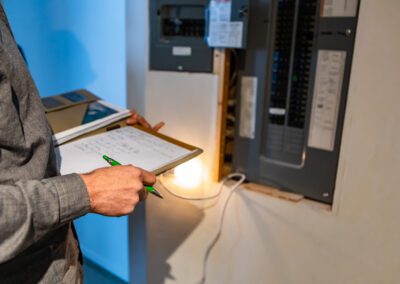 Electric Inspector inspecting electric board